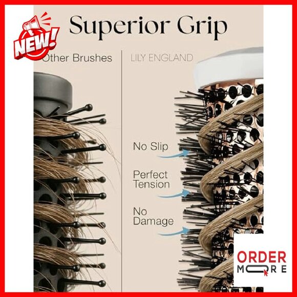 Professional Round Hair Brush Set 4-Piece Blow Dry Kit with Comb main image 7